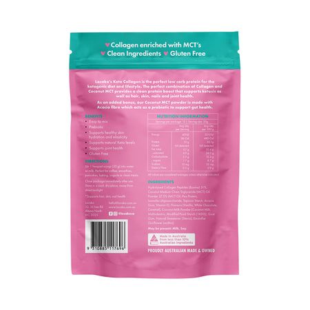 Locako Low Carb Collagen Creamy Vanilla White Chocolate 300g