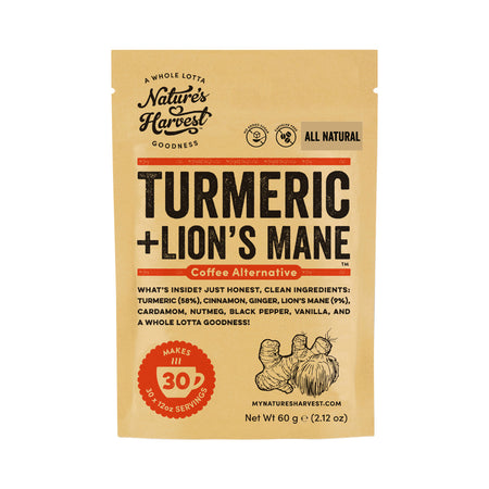 Natures Harvest Turmeric + Lions Mane 60g