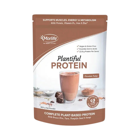 Morlife Plantiful Protein Chocolate Fudge 900g