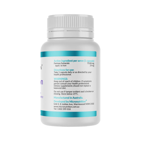 Micronutrition Lipocap Iron 73.04mg 30VC