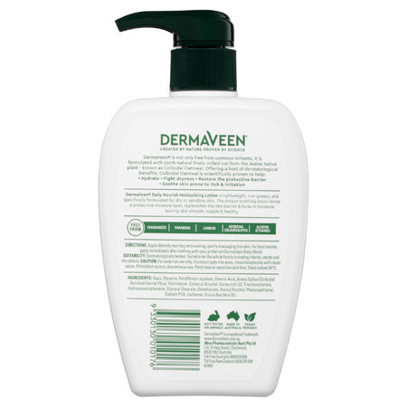 DermaVeen Daily Nourish Moisturising Lotion 500mL Pump