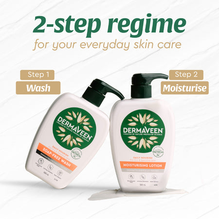 DermaVeen Daily Nourish Moisturising Lotion 500mL Pump