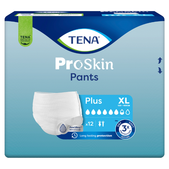 Tena Pants Plus Extra Large 12 Pack