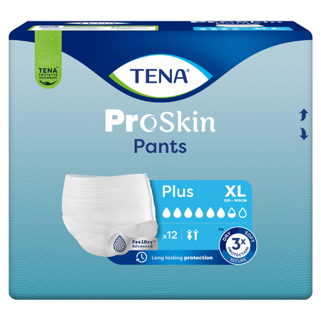 Tena Pants Plus Extra Large 12 Pack