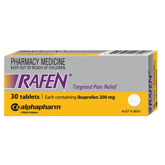 Rafen Ibuprofen 200mg 30 Tablets