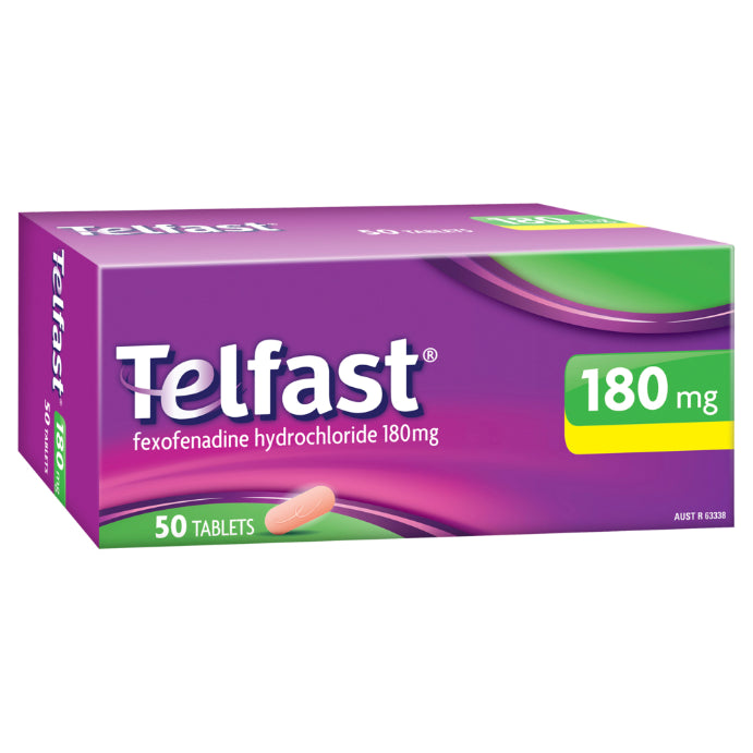 Telfast 180mg 50 Tablets