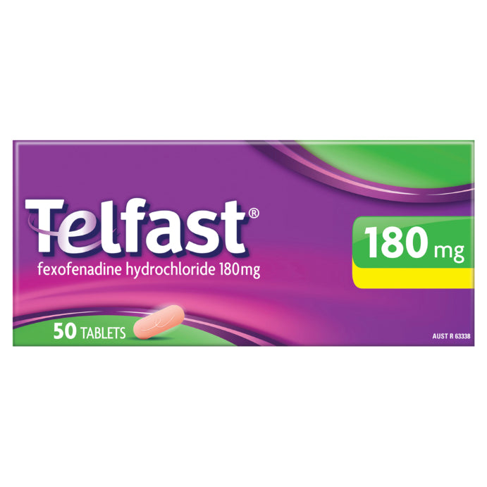 Telfast 180mg 50 Tablets