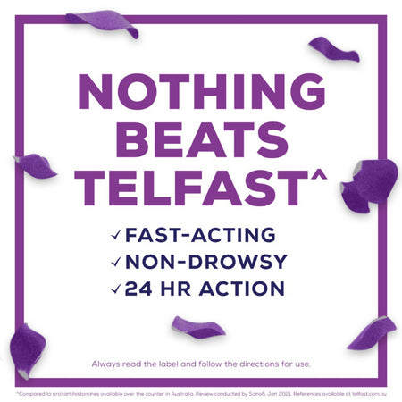 Telfast 180mg 50 Tablets