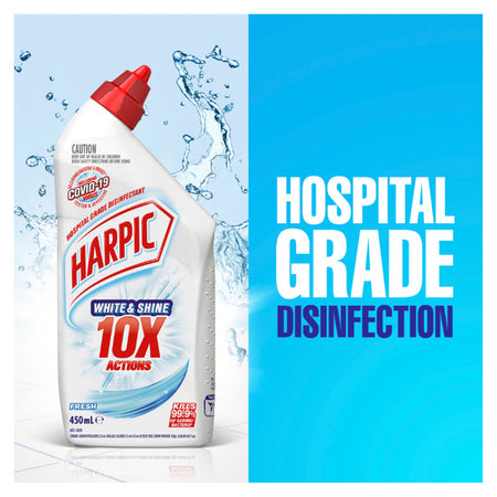 Harpic White & Shine Toilet Cleaner Fresh 450ml