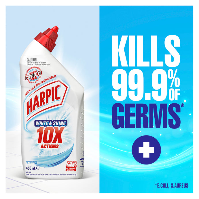 Harpic White & Shine Toilet Cleaner Fresh 450ml