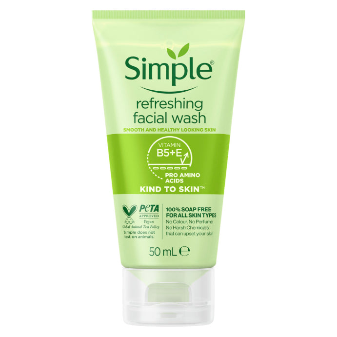 Simple Kind to Skin Facial Wash Gel Refreshing 50ml