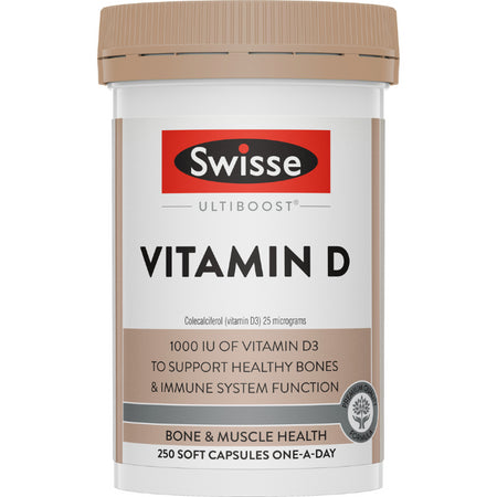 Swisse Ultiboost Vitamin D 250 Capsules