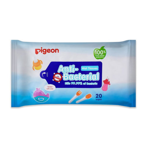 Pigeon Anti-Bacterial Wipes 20 Pack
