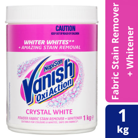 Vanish Napisan Oxi Action Crystal White Stain Remover Powder 1kg