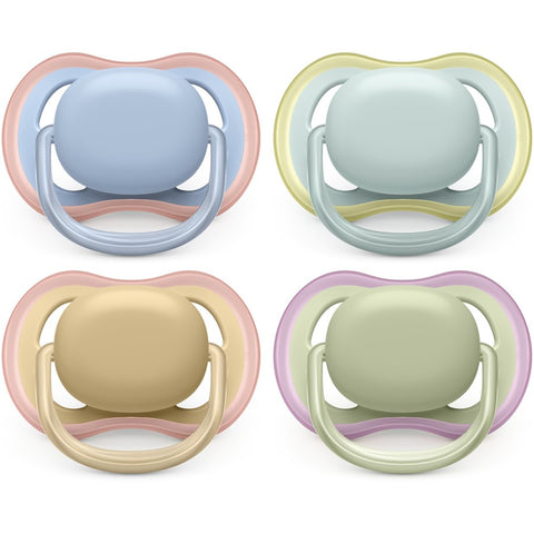 Avent Ultra Air Soother Plain Mixed 0-6 months 2 Pack - Assorted