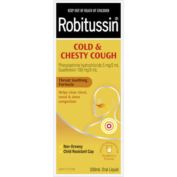 Robitussin Cold & Chesty Cough 200ml