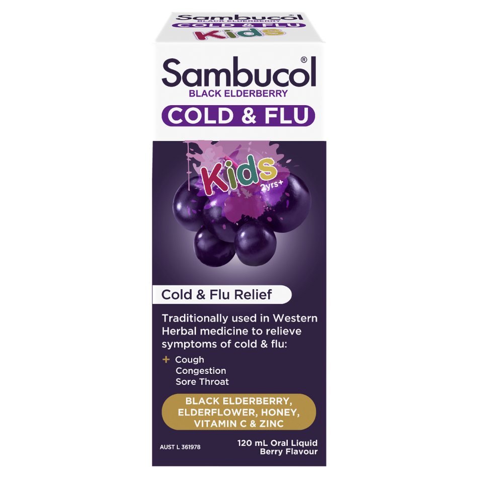 Sambucol Kids Cough Cold & Flu Liquid 120ml