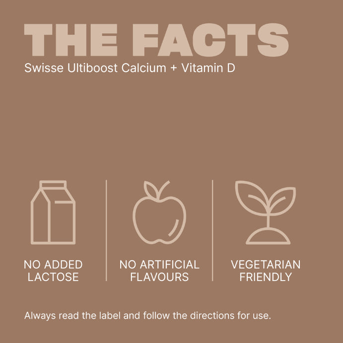 Swisse Ultiboost Calcium + Vitamin D 90 Tablets
