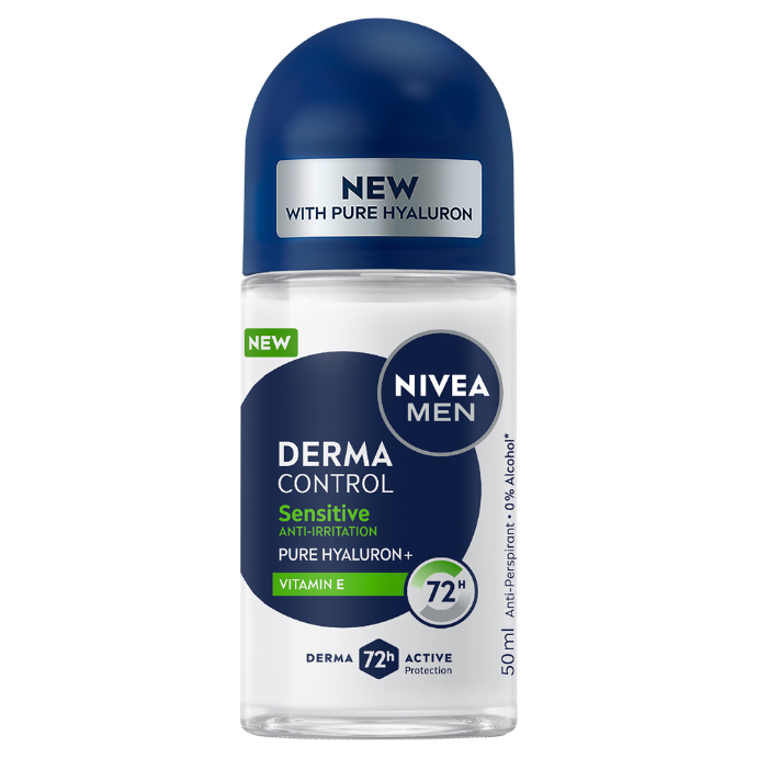Nivea Men Derma Control Sensitive Anti-Perspirant Roll On 50ml