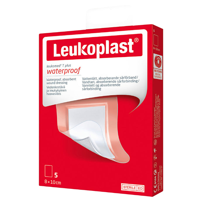 Leuko Leukomed T Plus Sterile Post-op 8cm X 10cm 5 Pack