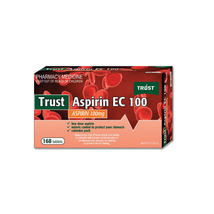 Trust Aspirin Ec 100mg 168 Tablets
