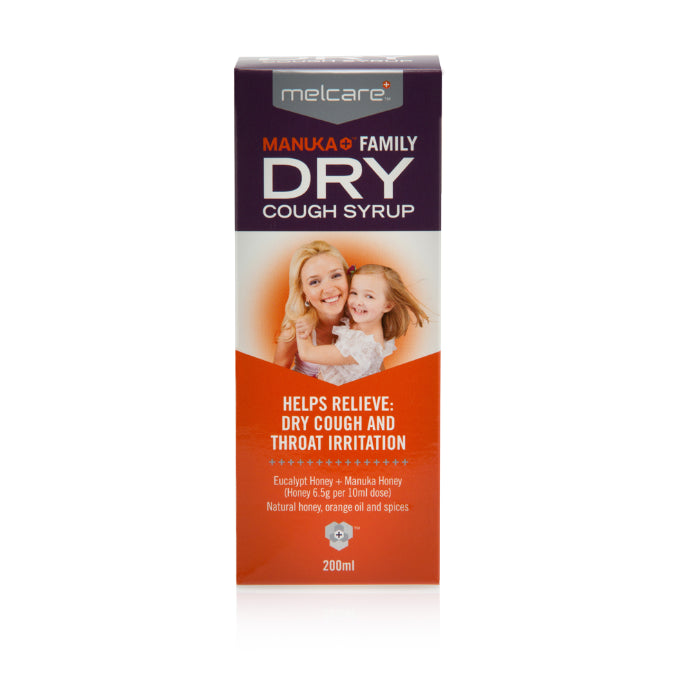 Melcare Manuka Family Dry Cough Syrup 200ml