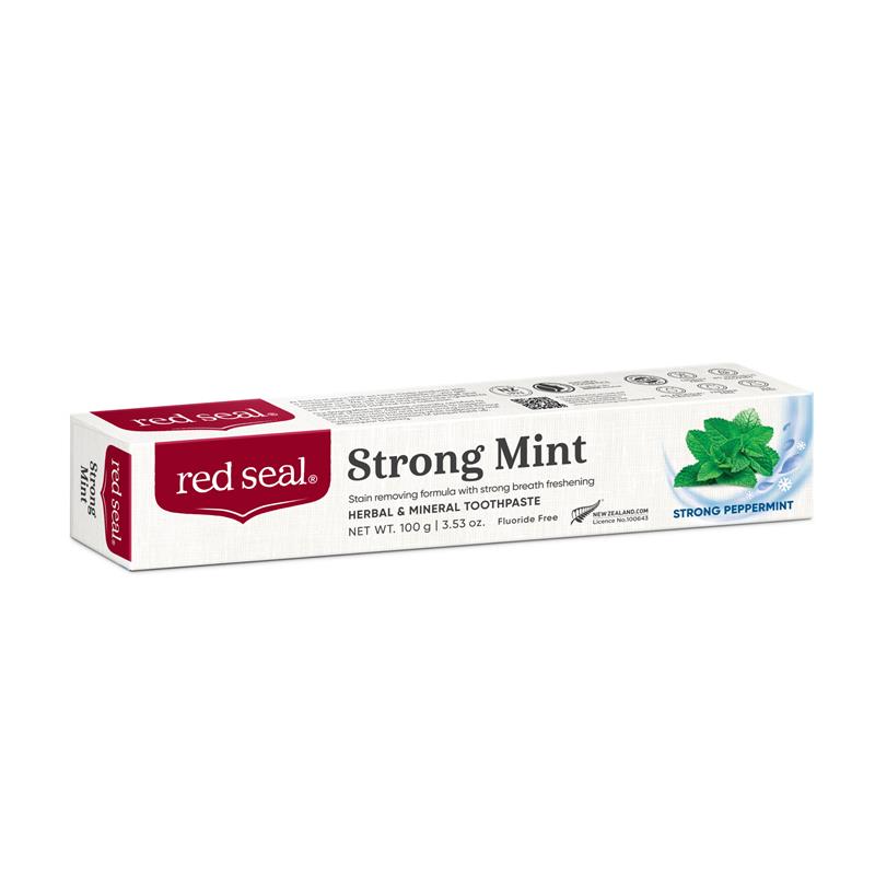 Red Seal Herbal & Mineral Strong Mint Toothpaste 100g