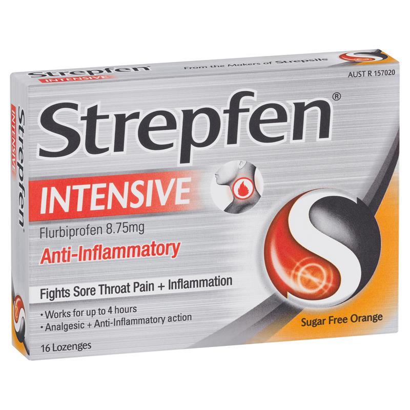 Strepfen Anti-Inflammatory Intensive Lozenge 16s Orange - Sugar Free