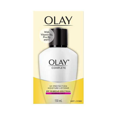 Olay Complete UV Protection Moisturiser Lotion Normal/Dry SPF15 150mL