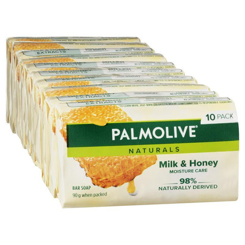 Palmolive Naturals Replenishing Bar Soap Milk & Honey 10 x 90g