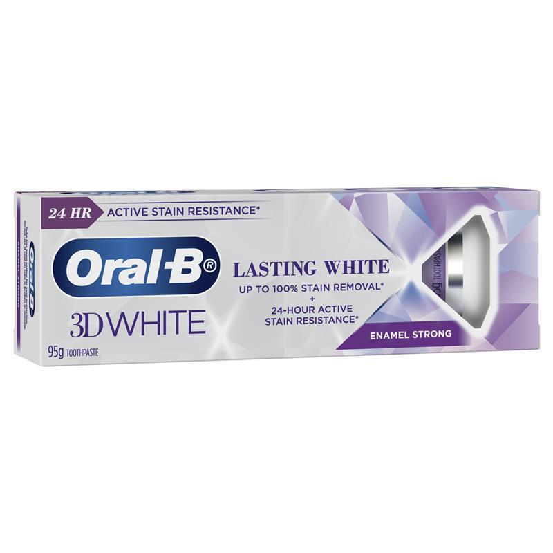 Oral B Toothpaste 3D White Lasting Enamel Strong 95g