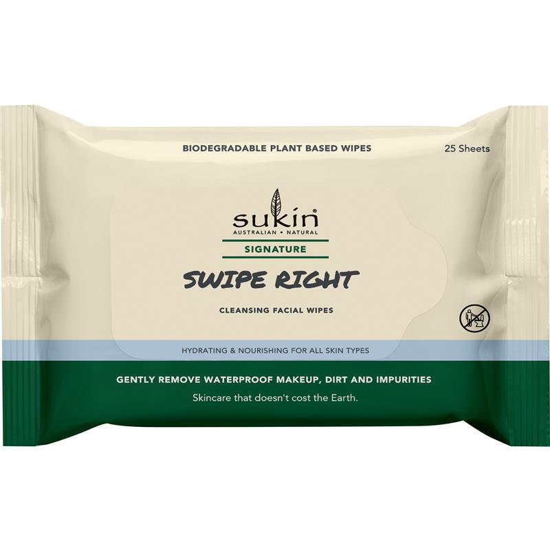 Sukin Swipe Right Wipes 25pk