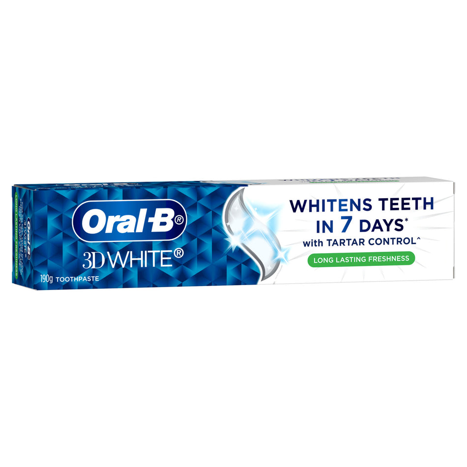 Oral B Toothpaste 3D White Long Lasting Freshness 110g
