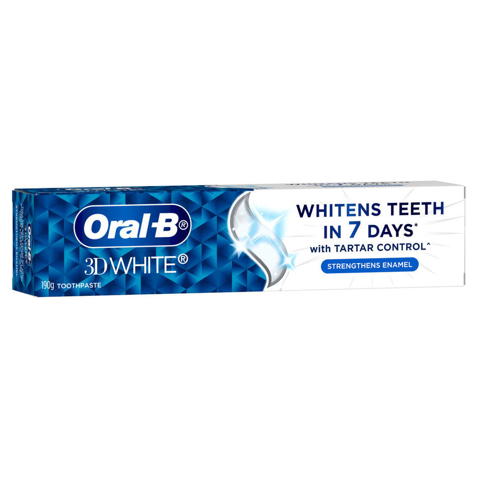 Oral B Toothpaste 3D White Strengthen Enamel 110g