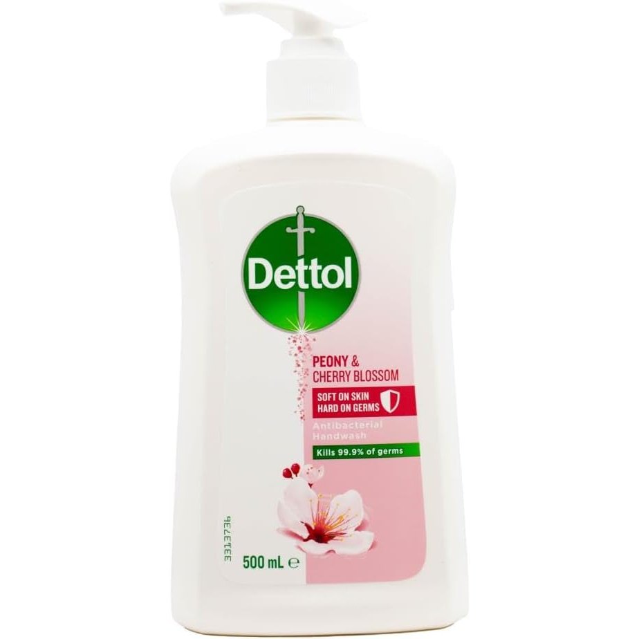 Dettol Antibacterial Handwash Peony & Cherry Blossom Liquid Hand Soap 500ml
