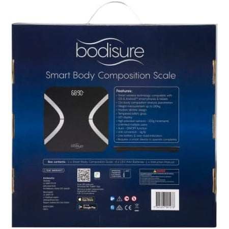 BodiSure Smart Composition Scale Black 1 Each