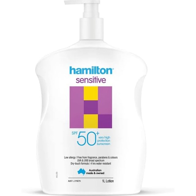 Hamilton Sensitive Lotion Spf50+ 1l
