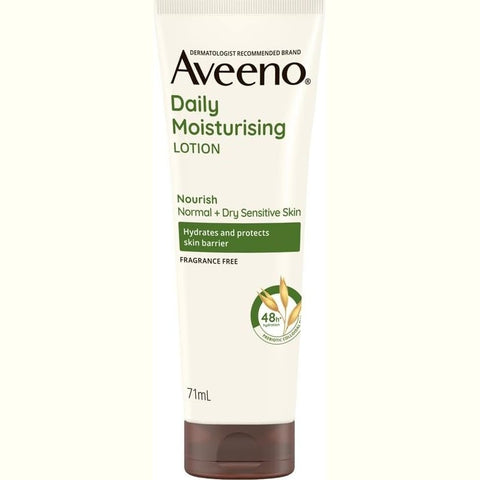 Aveeno Active Naturals Daily Moisturising Fragrance Free Lotion 71mL Travel Size