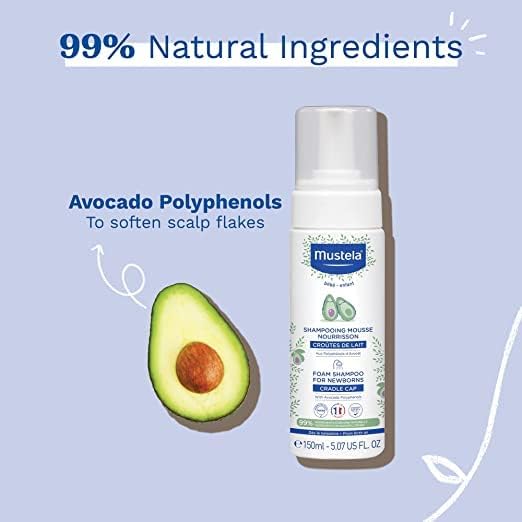 Mustela Newborn Foam Shampoo for Cradle Cap Prevention 150ml