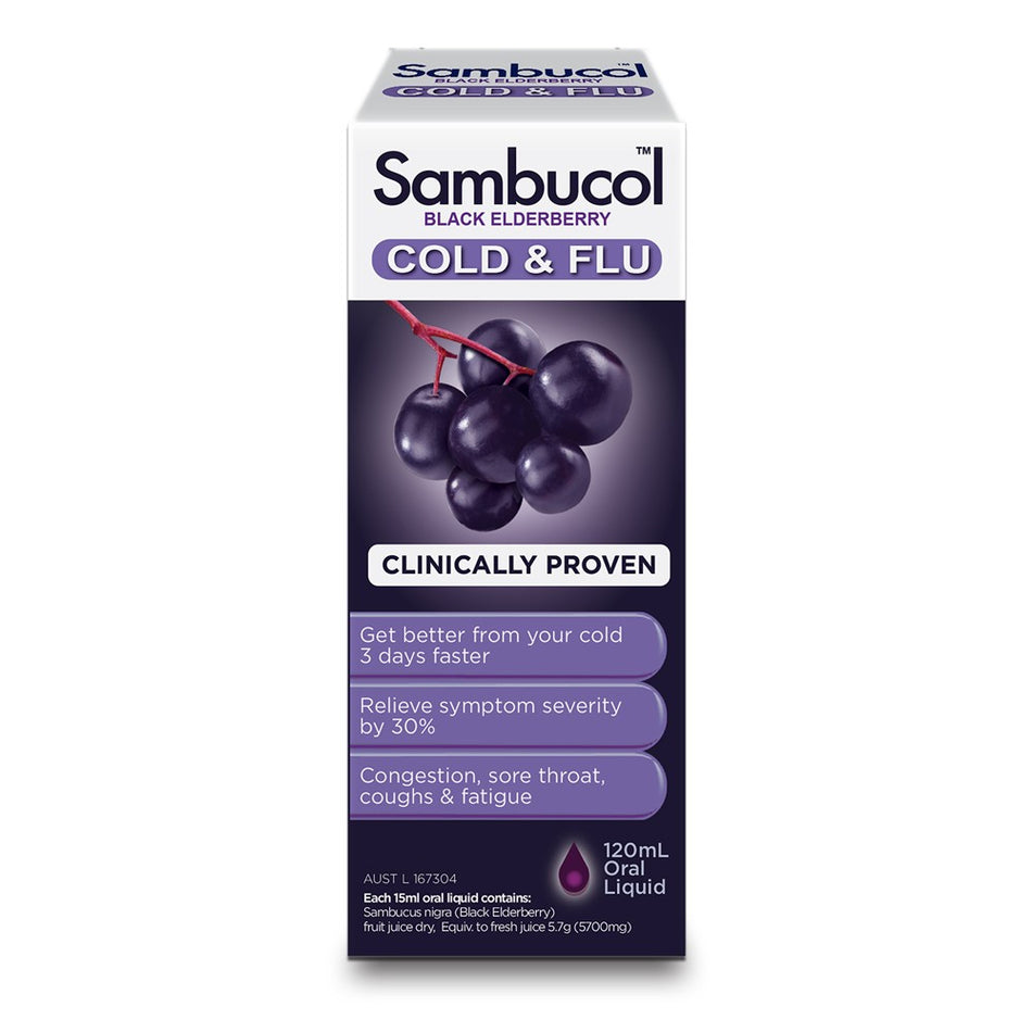 Sambucol Cold & Flu Syrup 120ml