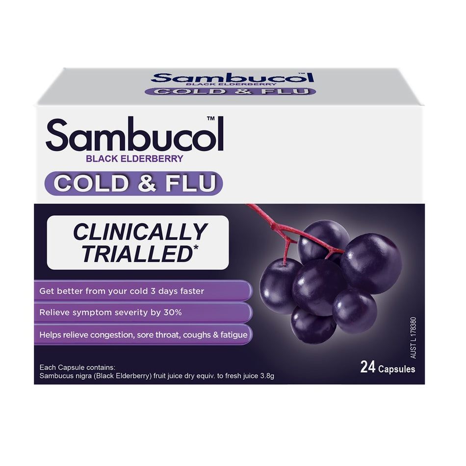 Sambucol Cold & Flu 24 Capsules