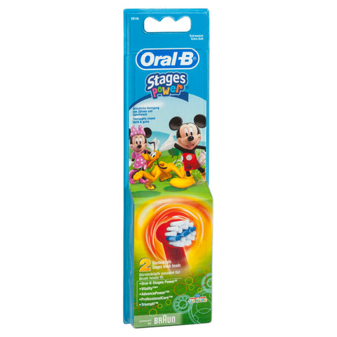 Oral-B Stages Power Brush Heads Disney Kids 2 Pack