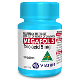Megafol Folic Acid 5mg 100 Tablets