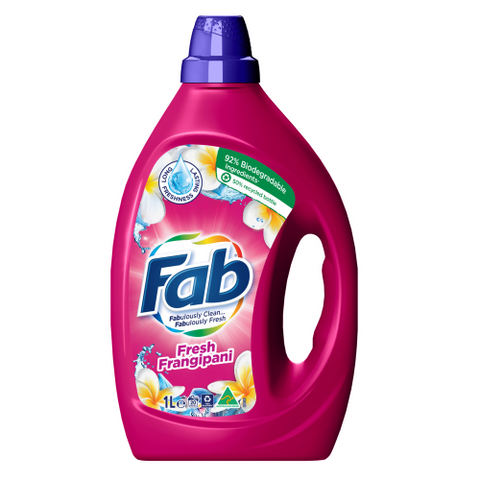 Fab Fresh Frangipani Washing Liquid Laundry Detergent 1 L