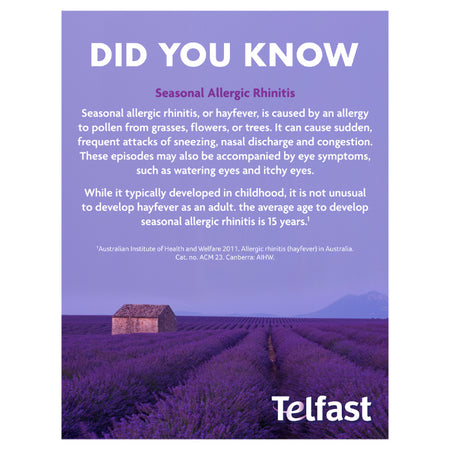 Telfast 120mg 30 Tablets