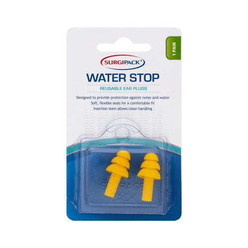 Surgipack 6279 Water Stop Reuseable Ear Plugs 1 Pair