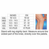 Body Assist Cross Cut Elastic Knee Brace With Rods