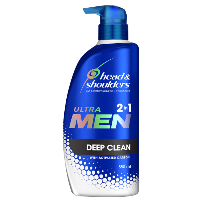 Head & Shoulders Ultra Men 2-in-1 Deep Clean Anti-dandruff Shampoo + Conditioner 550ml
