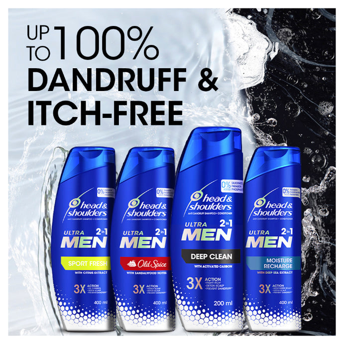 Head & Shoulders Ultra Men 2-in-1 Deep Clean Anti-dandruff Shampoo + Conditioner 550ml