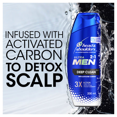 Head & Shoulders Ultra Men 2-in-1 Deep Clean Anti-dandruff Shampoo + Conditioner 550ml